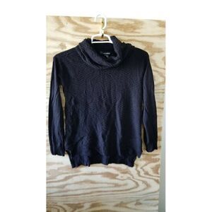 89th &‎ Madison Women's Sweater Small Long Sleeve Cowl Neck Black